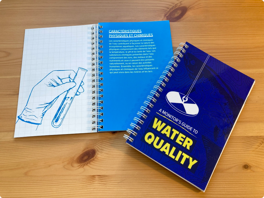 A printed copy of A monitor's guide to Water Quality.